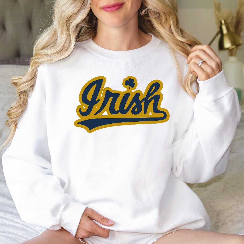 Gold Irish 'Notre Dame' Football Sweater